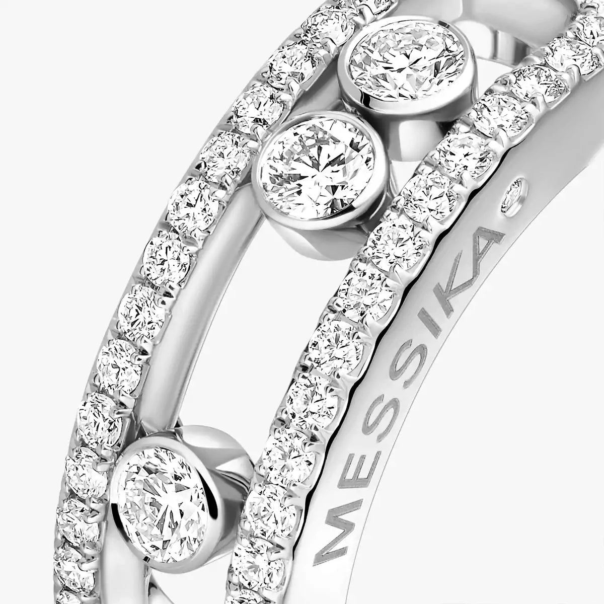 [Regal Gem] Move Gold Diamond Pave_ Ring