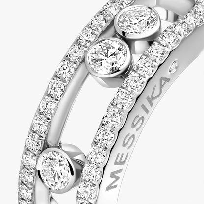 [Regal Gem] Move Gold Diamond Pave_ Ring