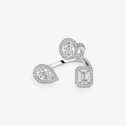 [[Regal Gem] Diamond Ring 0,25ct My Twin Trilogy