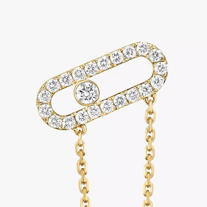[Regal Gem]Move Uno Diamond Earrings