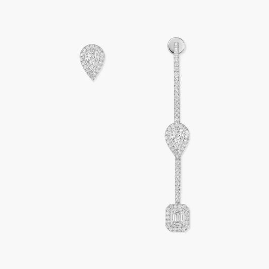 [Regal Gem]Diamond Drop Earrings My Twin