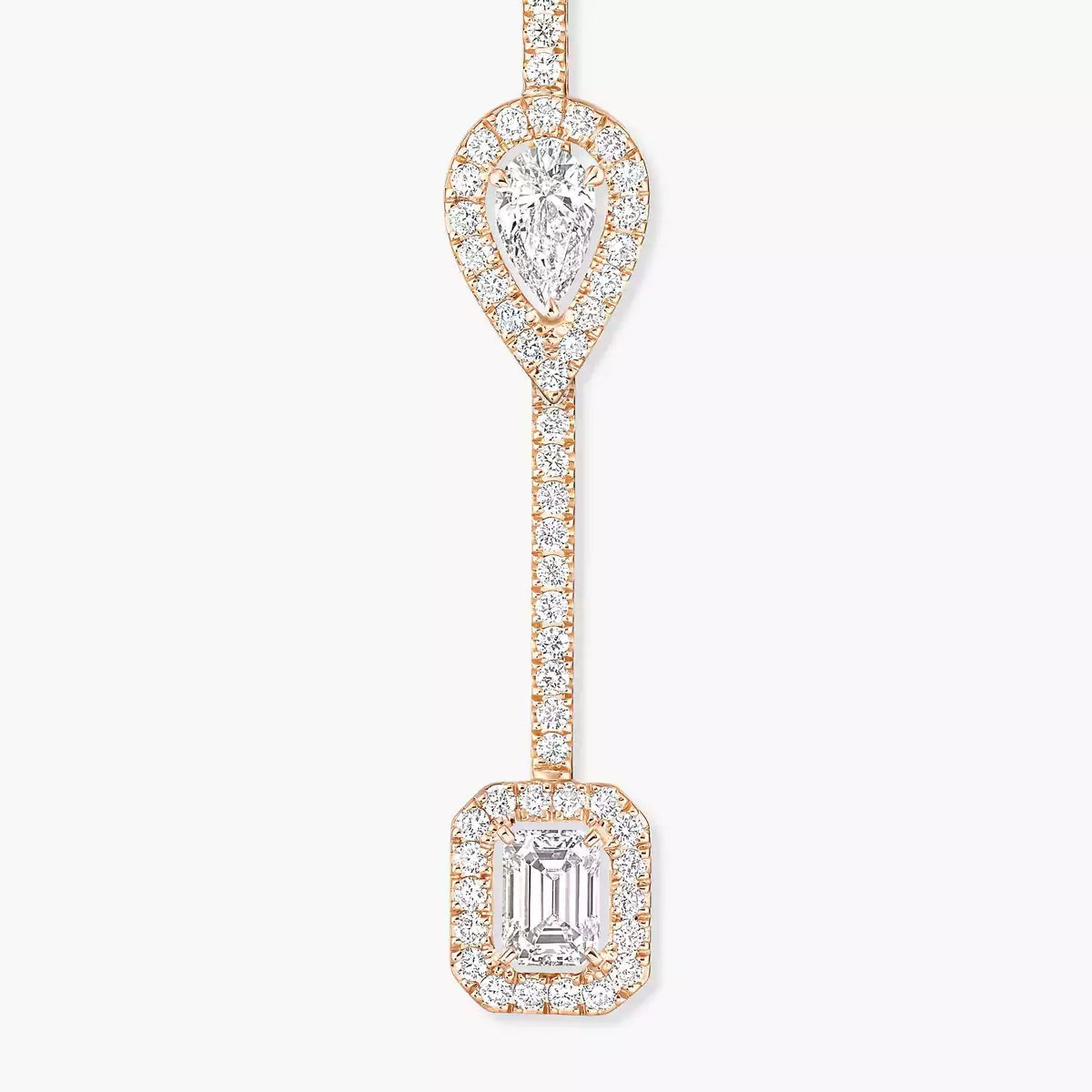 [Regal Gem]Diamond Drop Earrings My Twin