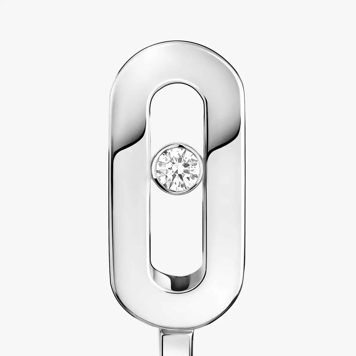 [Regal Gem]Diamond Mini Hoop Earrings Move Classique