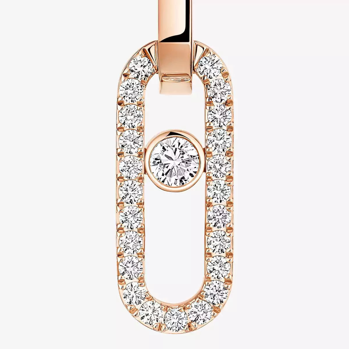 [Regal Gem]Move Link Diamond Earrings