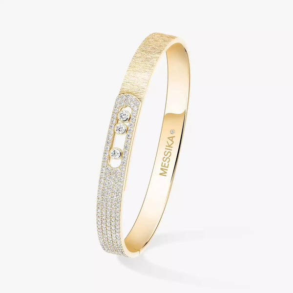 [Regal Gem]Move Noa Ciselé half pavé bangle