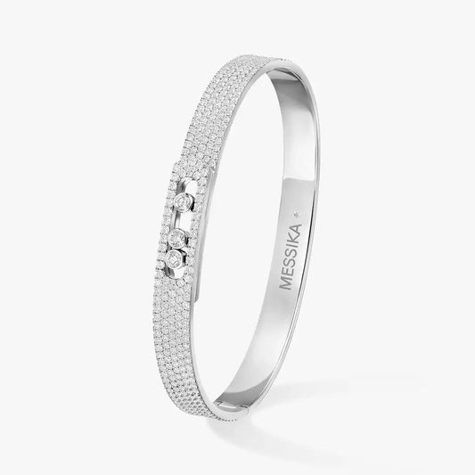 [Regal Gem]Move Noa Full Pavé Diamond Bangle Bracelet