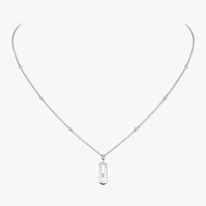 [Regal Gem] Move Uno Gold Diamond Long Necklace