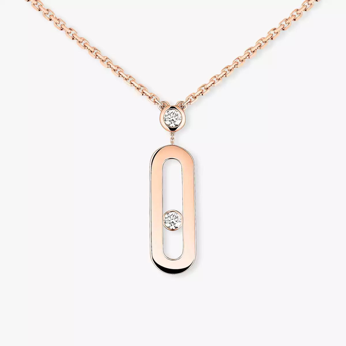 [Regal Gem] Move Uno Gold Diamond Long Necklace