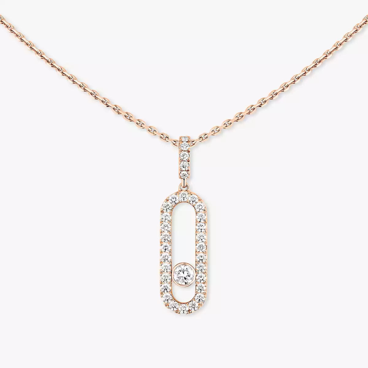 [Regal Gem]Move Uno Diamond Necklace in Rose Gold