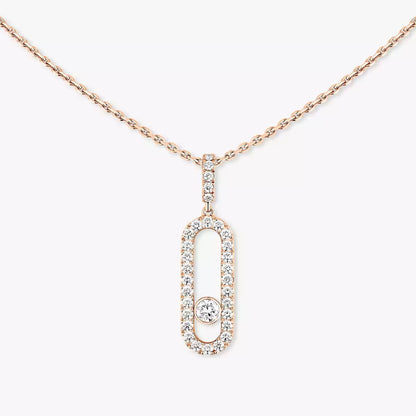 [Regal Gem]Move Uno Diamond Necklace in Rose Gold