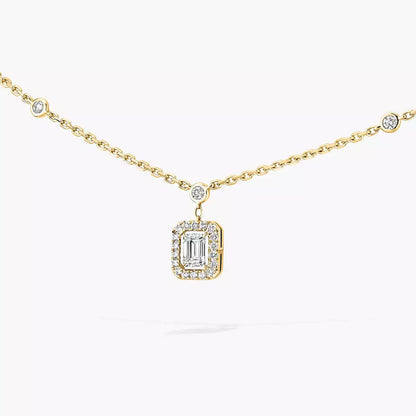 [Regal Gem]My Twin Diamond Necklace in Silver