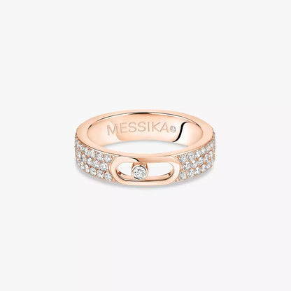 [Regal Gem]Move Joaillerie Pave_ Diamond Wedding Ring