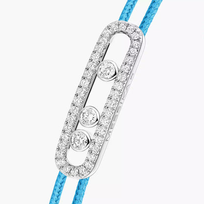 [Regal Gem]Messika Care(s) pink cord pavé bracelet