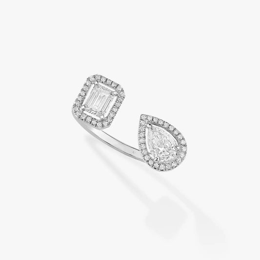 [Regal Gem]MY TWIN TOI & MOI SILVER DIAMOND RING