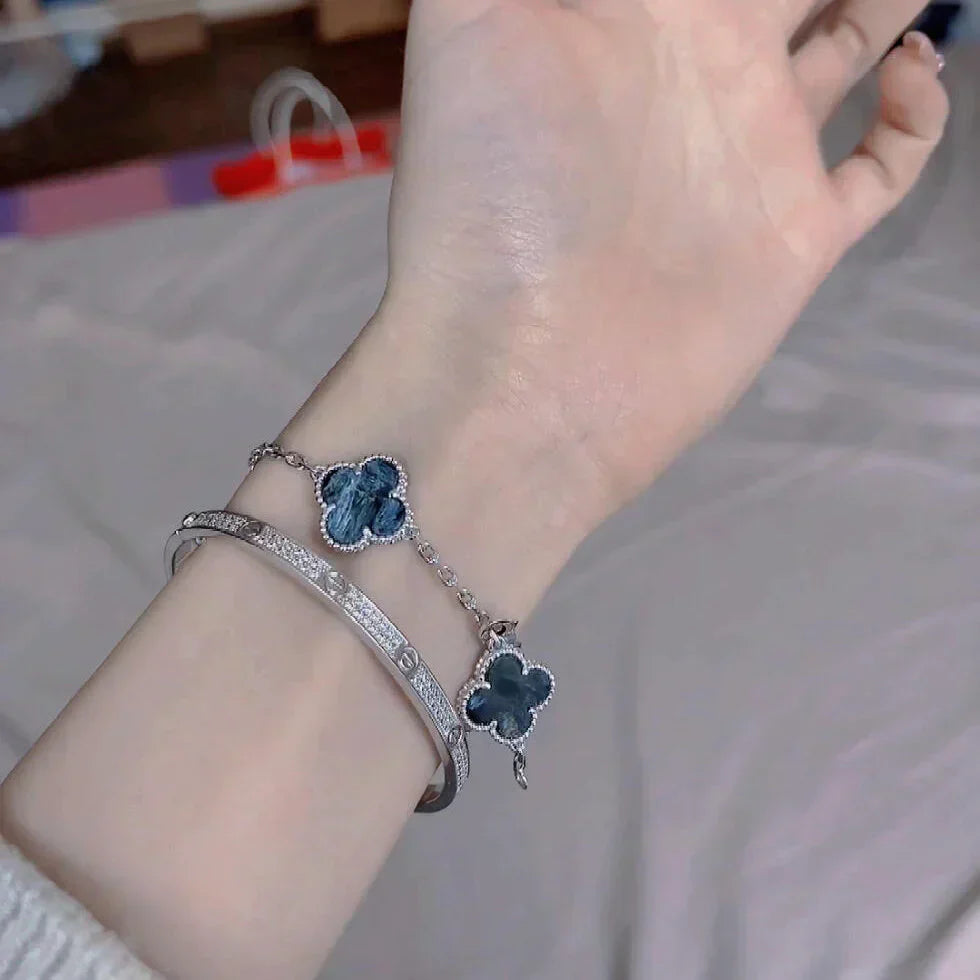 [Regal Gem]CLOVER 5 MOTIF PIETERSITE BRACELET COLLECTION