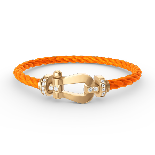 [Regal Gem]FORCE LARGE HORSESHOE HALF DIAMOND BRACELET GOLD