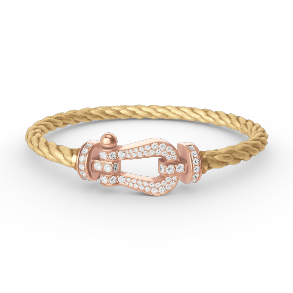 [Regal Gem]FORCE LARGE HORSESHOE FULL DIAMOND BRACELET Regal Gem GOLD