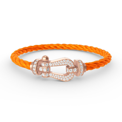 [Regal Gem]FORCE LARGE HORSESHOE FULL DIAMOND BRACELET Regal Gem GOLD