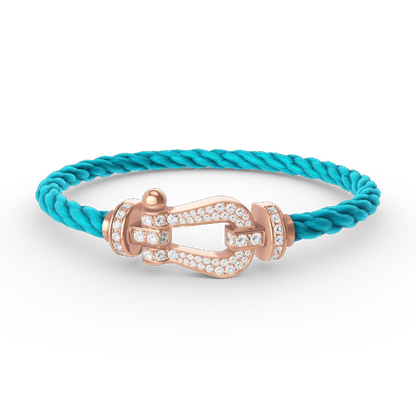 [Regal Gem]FORCE LARGE HORSESHOE FULL DIAMOND BRACELET Regal Gem GOLD