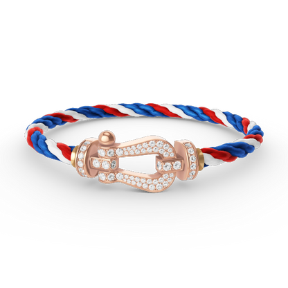 [Regal Gem]FORCE LARGE HORSESHOE FULL DIAMOND BRACELET Regal Gem GOLD
