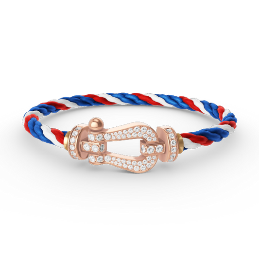 [Regal Gem]FORCE LARGE HORSESHOE FULL DIAMOND BRACELET Regal Gem GOLD