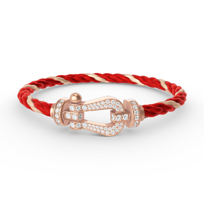 [Regal Gem]FORCE LARGE HORSESHOE FULL DIAMOND BRACELET Regal Gem GOLD