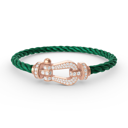 [Regal Gem]FORCE LARGE HORSESHOE FULL DIAMOND BRACELET Regal Gem GOLD