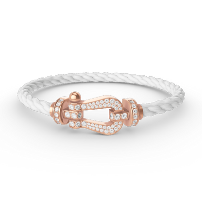 [Regal Gem]FORCE LARGE HORSESHOE FULL DIAMOND BRACELET Regal Gem GOLD