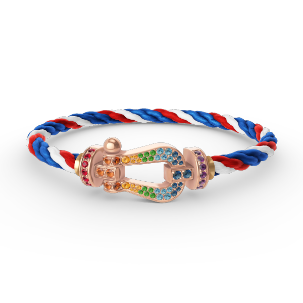 [Regal Gem]FORCE LARGE HORSESHOE  COLORED DIAMOND BRACELET Regal Gem GOLD