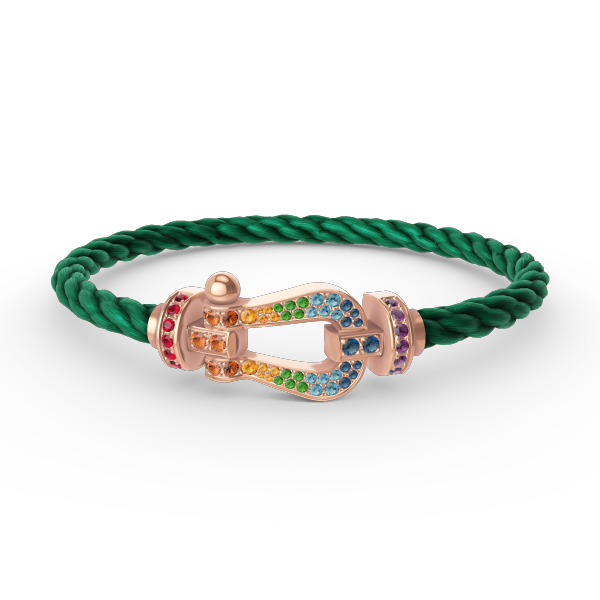 [Regal Gem]FORCE LARGE HORSESHOE  COLORED DIAMOND BRACELET Regal Gem GOLD