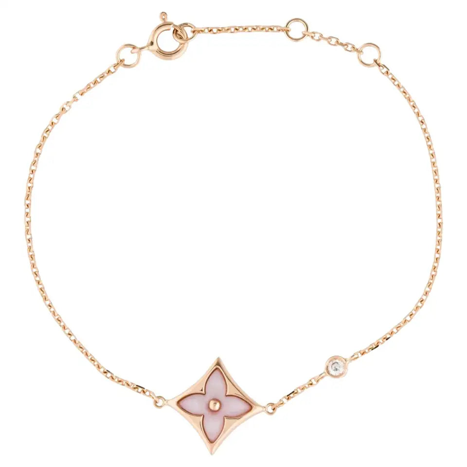[Regal Gem]STAR 1 DIAMOND PINK GOLD BRACELET