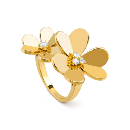 [Regal Gem]CLOVER COMOS GOLD DIAMOND RING