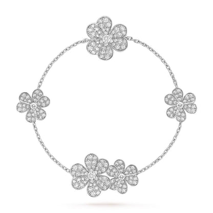 [Regal Gem]FRIVOLE SILVER 5 FLOWERS BRACELET