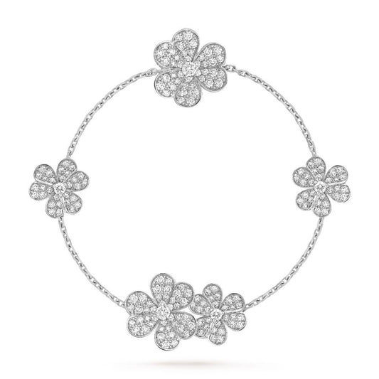 [Regal Gem]FRIVOLE SILVER 5 FLOWERS BRACELET