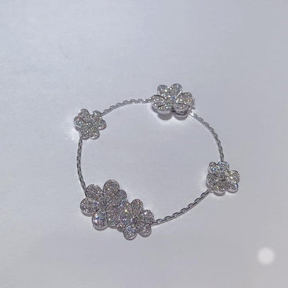 [Regal Gem]FRIVOLE SILVER 5 FLOWERS BRACELET