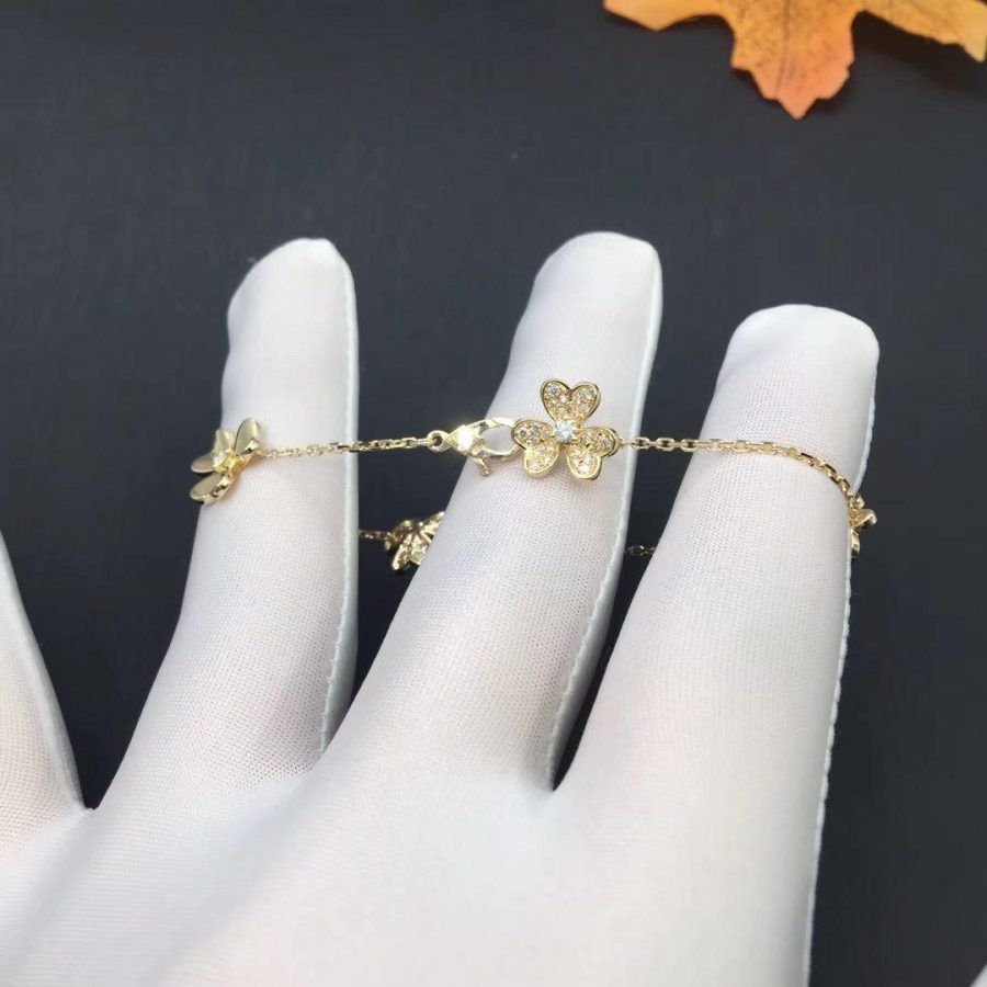 [Regal Gem]FRIVOLE GOLD 5 FLOWERS BRACELET