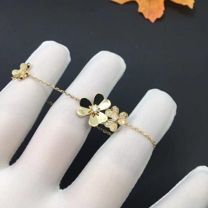 [Regal Gem]FRIVOLE GOLD 5 FLOWERS BRACELET