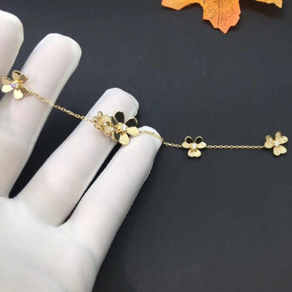 [Regal Gem]FRIVOLE GOLD 5 FLOWERS BRACELET