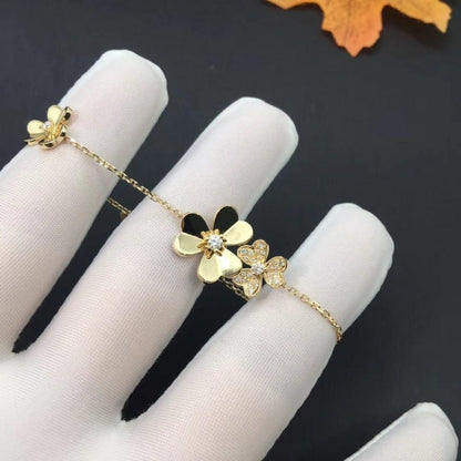 [Regal Gem]FRIVOLE GOLD 5 FLOWERS BRACELET