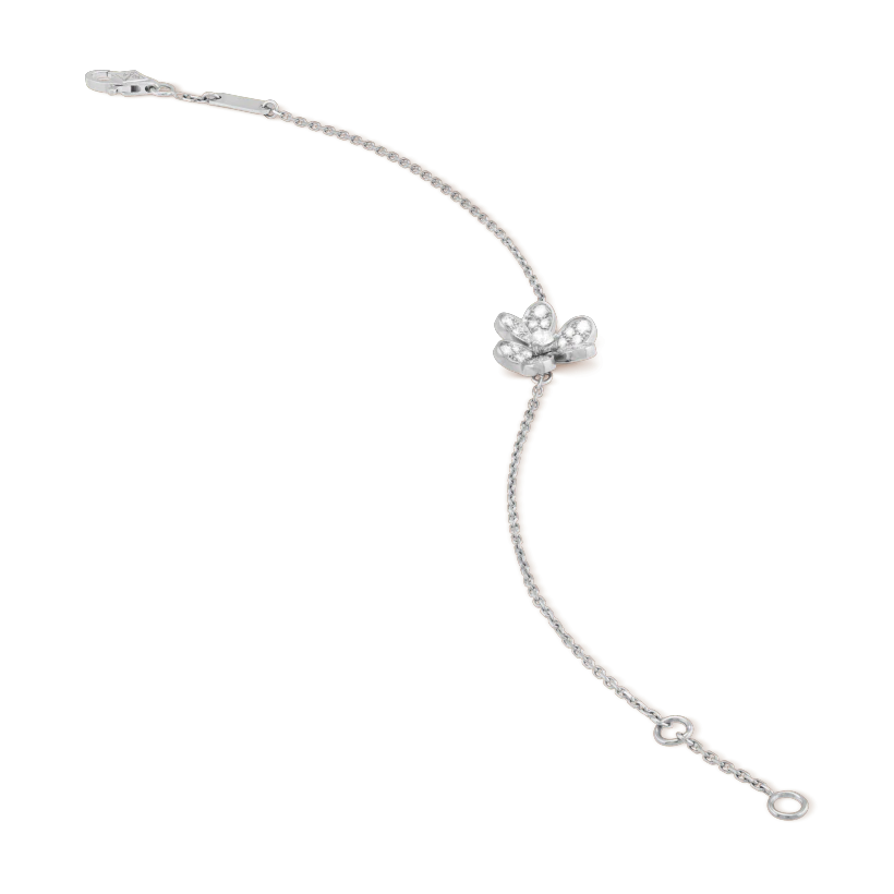 [Regal Gem]FRIVOLE SILVER FLOWER DIAMOND BRACELET