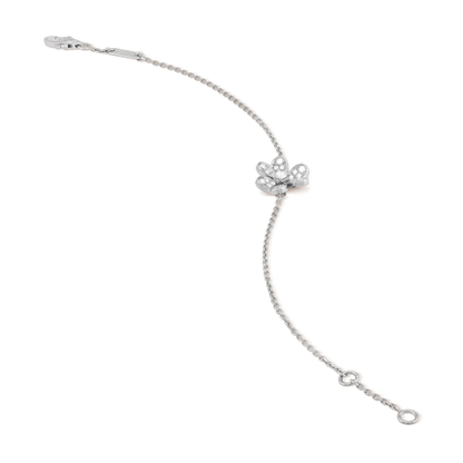 [Regal Gem]FRIVOLE SILVER FLOWER DIAMOND BRACELET