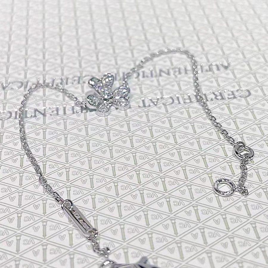[Regal Gem]FRIVOLE SILVER FLOWER DIAMOND BRACELET