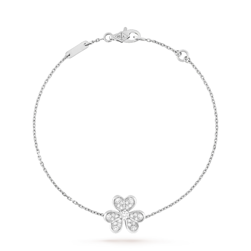 [Regal Gem]FRIVOLE SILVER FLOWER DIAMOND BRACELET