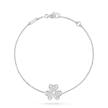 [Regal Gem]FRIVOLE SILVER FLOWER DIAMOND BRACELET