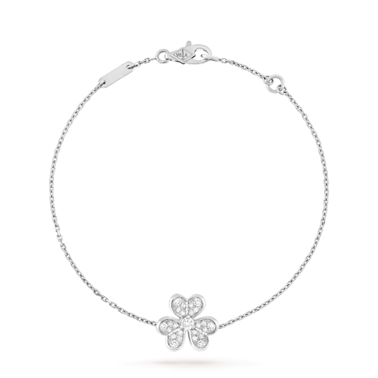 [Regal Gem]FRIVOLE SILVER FLOWER DIAMOND BRACELET