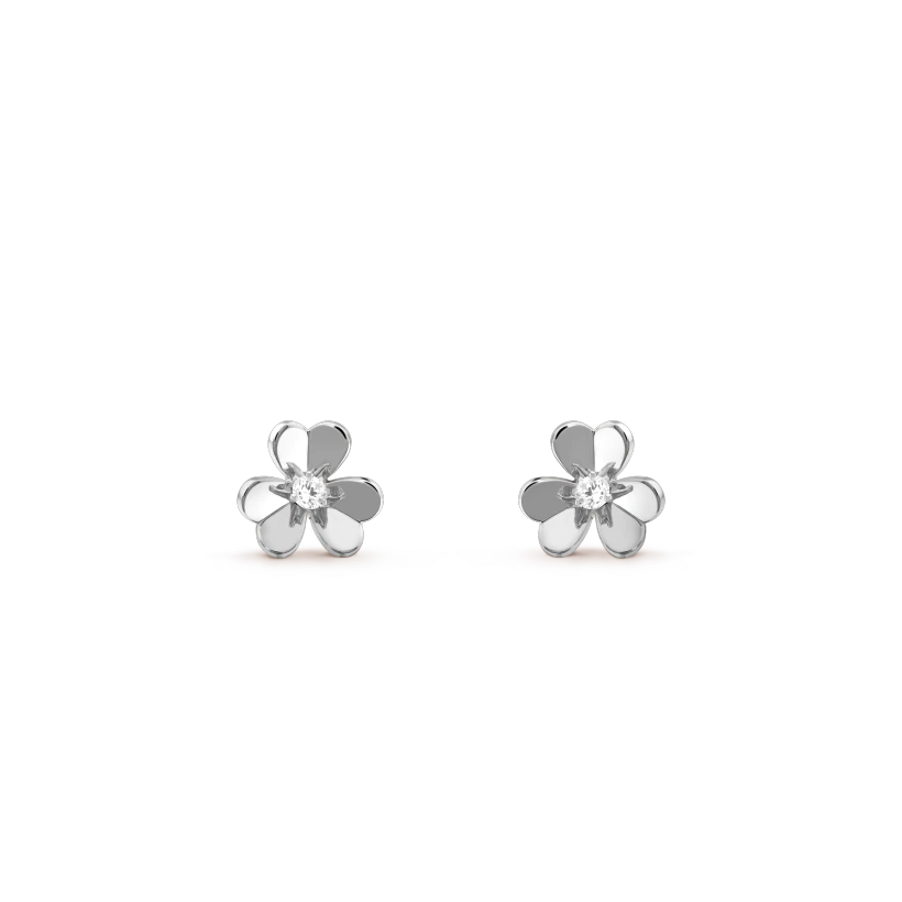 [Regal Gem]FRIVOLE MINI SILVER FLOWER EARRINGS