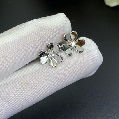 [Regal Gem]FRIVOLE MINI SILVER FLOWER EARRINGS