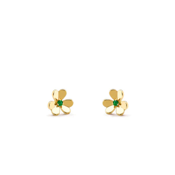 [Regal Gem]FRIVOLE  FLOWER MALACHITE EARRINGS