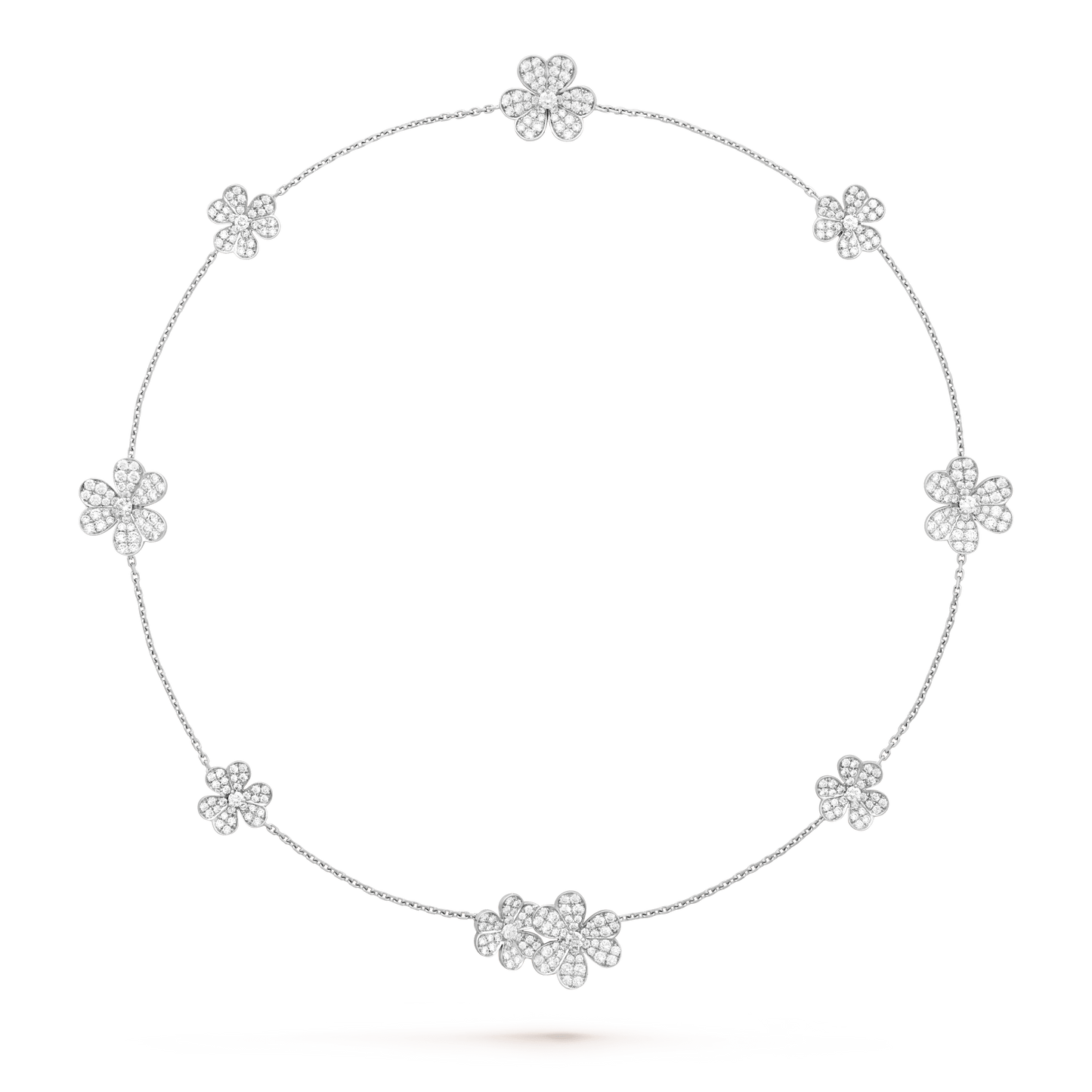 [Regal Gem]FRIVOLE SILVER 9 FLOWERS NECKLACE