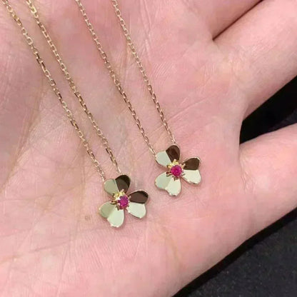 [Regal Gem]FRIVOLE GOLD FLOWER NECKLACE